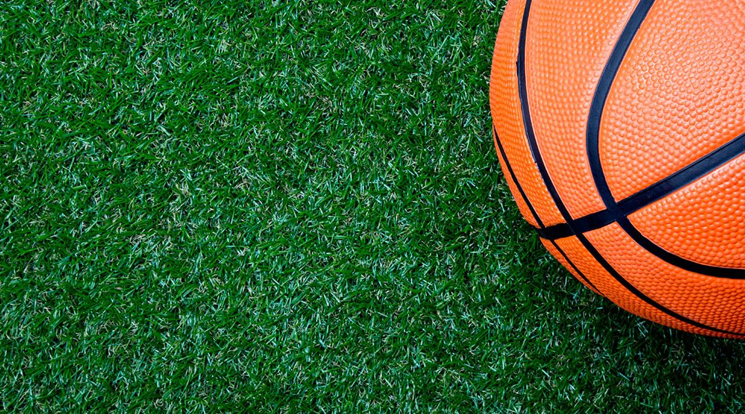 Jouer Au Basket Sur Gazon De Artificiel