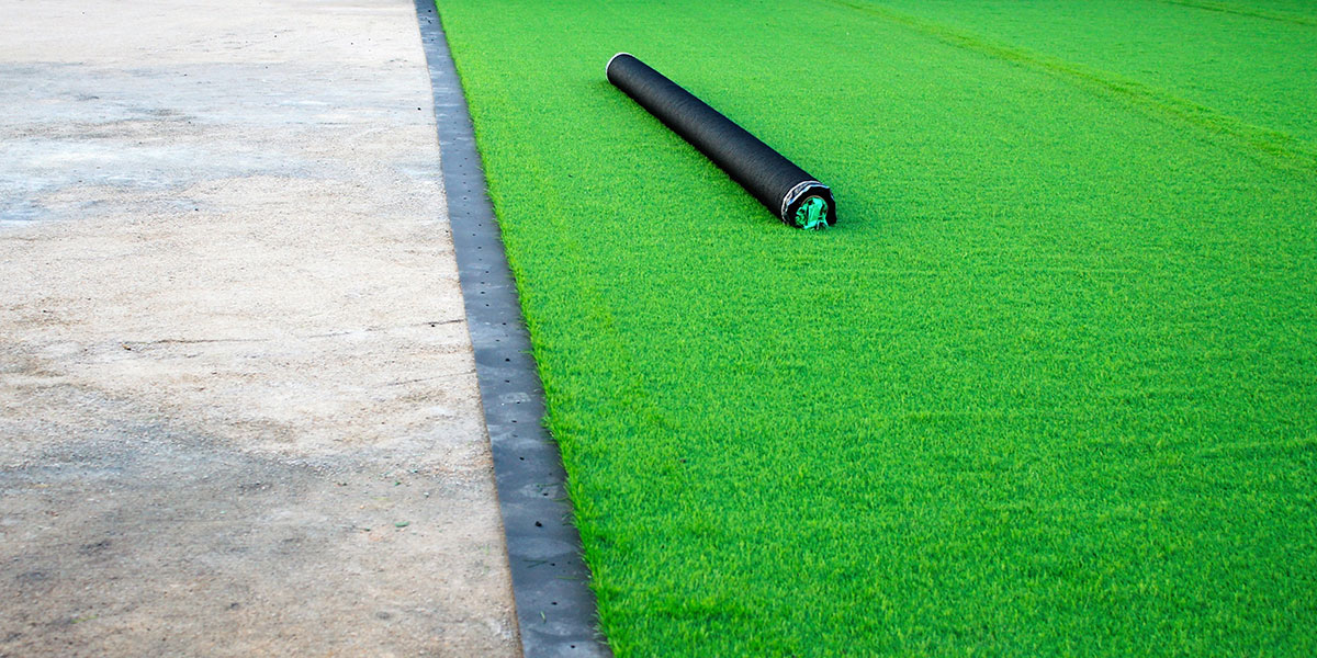 Tapis de zone en gazon artificiel de la collection Evergreen Grass