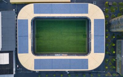 Construction de Stade avec Gazon Hybride